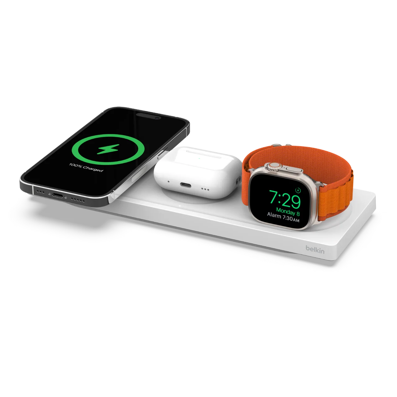 Belkin BoostCharge Pro 3-in-1 Wireless Charging Pad with MagSafe